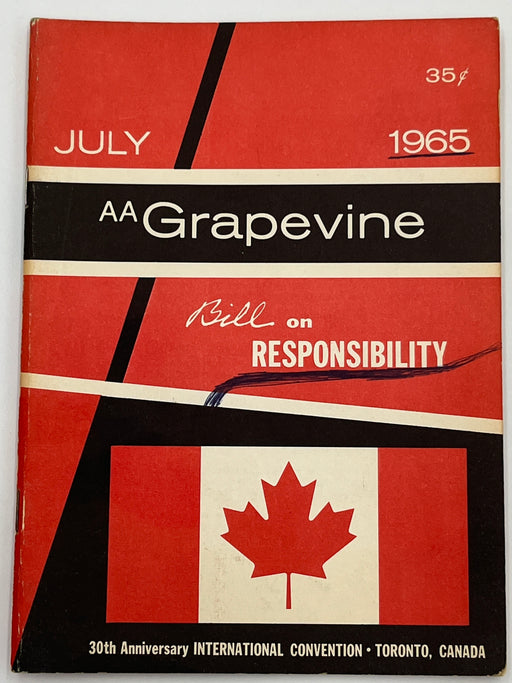 AA Grapevine from July 1965 - 30th Anniversary International Convention Mark McConnell