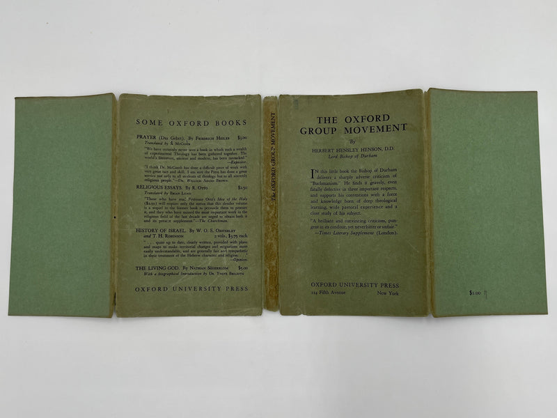 The Oxford Group Movement By Herbert Hensley Henson, D.D. - 1933 - ODJ Recovery Collectibles