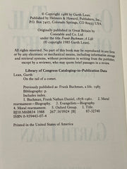 On The Tail Of A Comet: The Life of Frank Buchman - by Garth Lean Recovery Collectibles