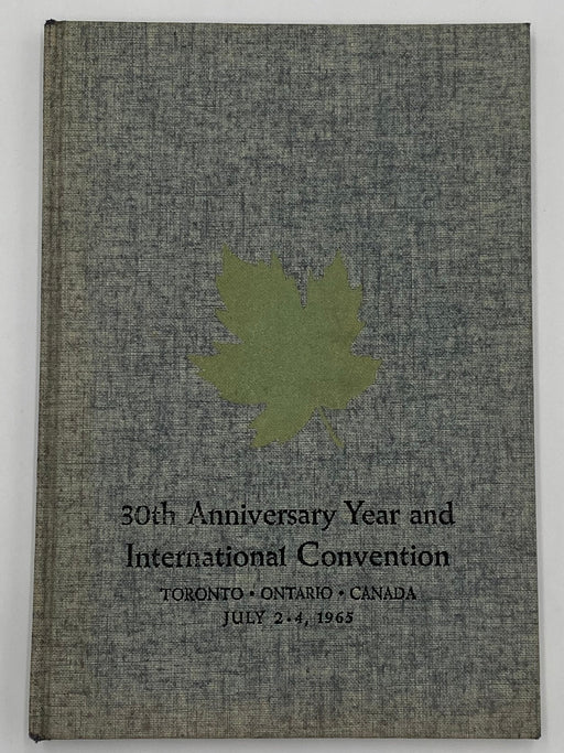 Anniversary Book - A.A. 30 - Toronto, Ontario, Canada - 1965 Recovery Collectibles