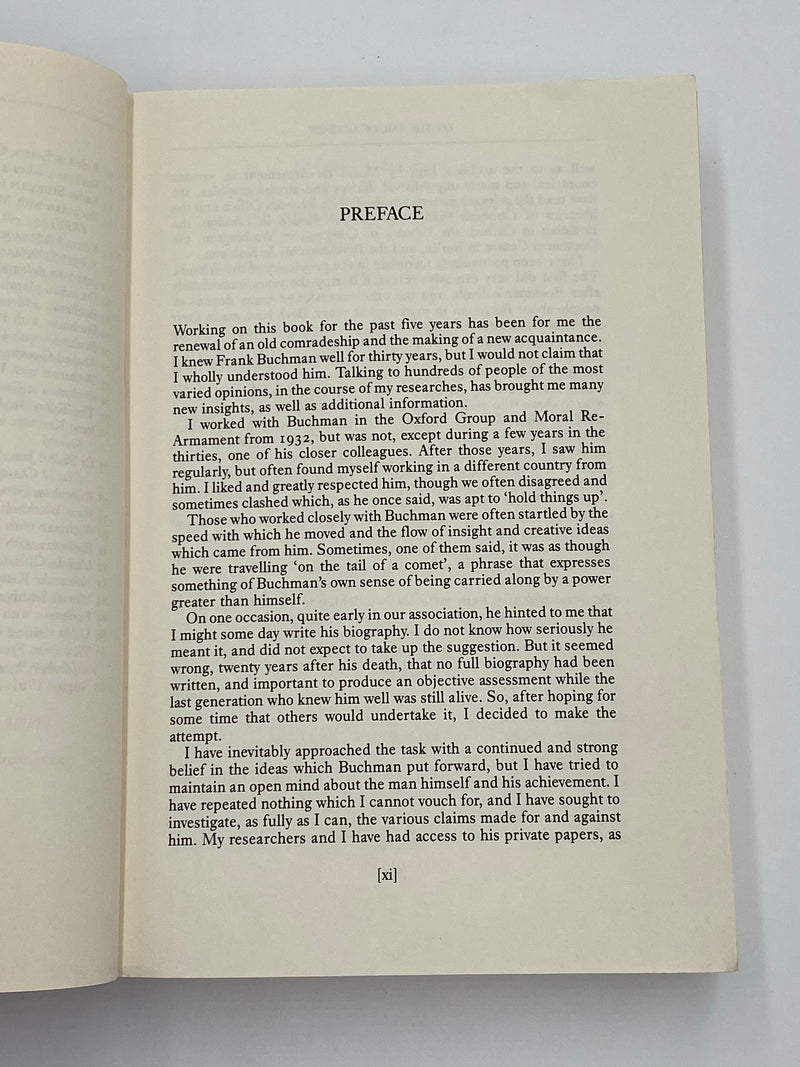 On The Tail Of A Comet: The Life of Frank Buchman - by Garth Lean Recovery Collectibles