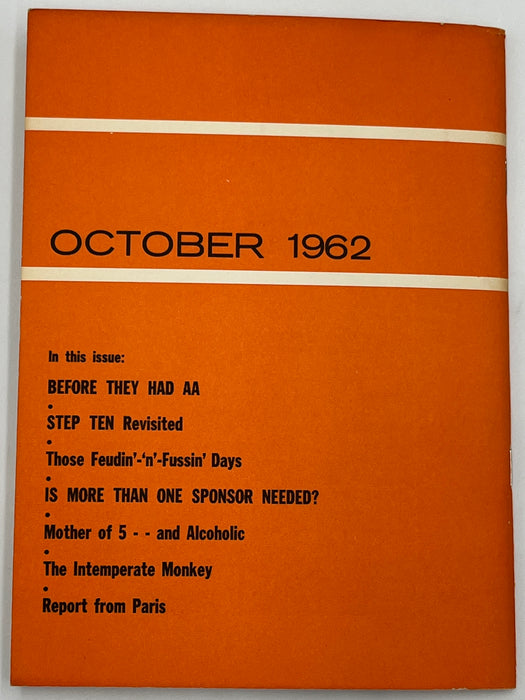AA Grapevine from October 1962 - The 24 Hour Plan Mark McConnell