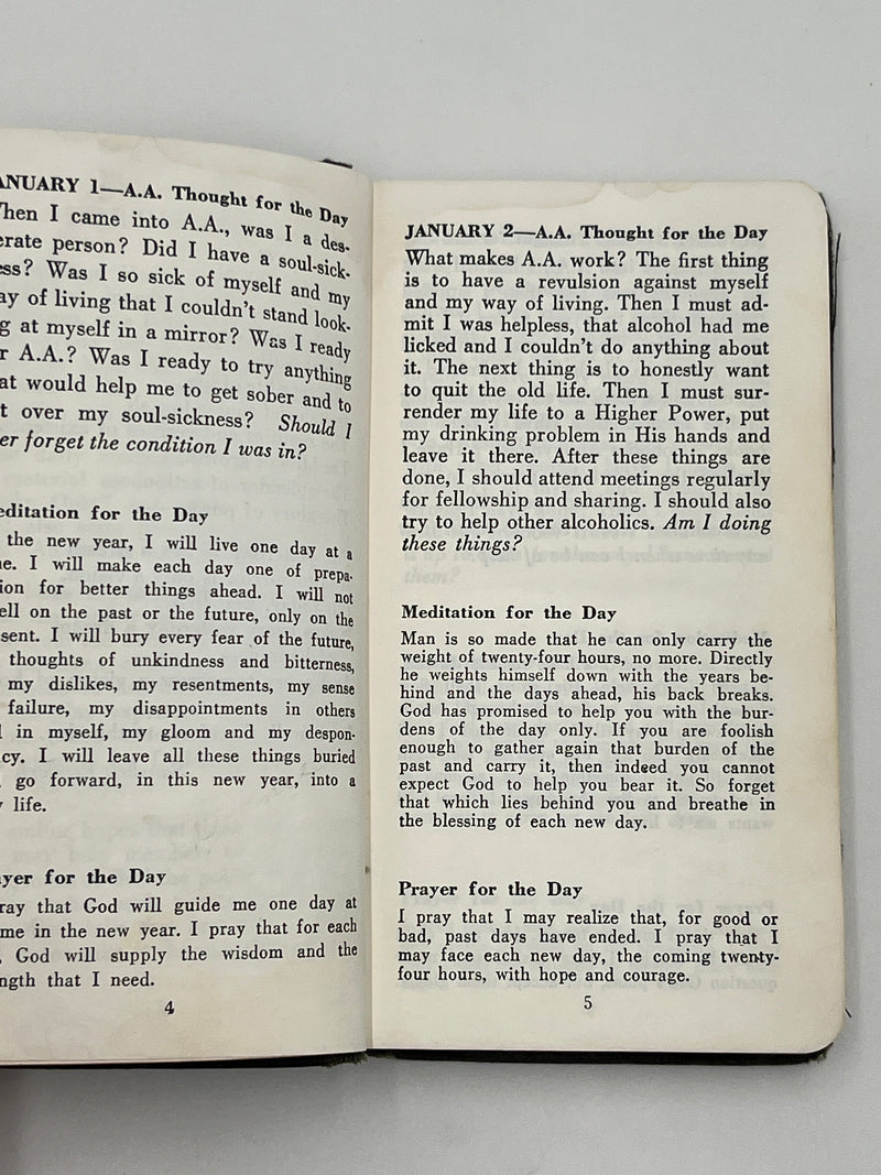 Twenty-Four Hours a Day - 2nd Hazelden Printing Recovery Collectibles