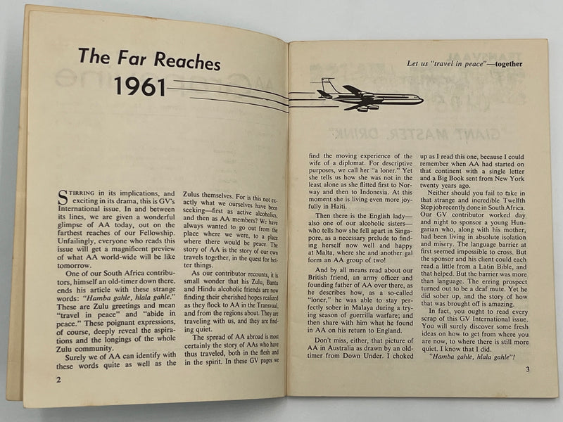 AA Grapevine from October 1961 - International Issue Mark McConnell