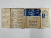 Thinking Aloud in War-Time by Leslie D. Weatherhead Recovery Collectibles
