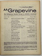 AA Grapevine from August 1964 - Take Step Eleven by Bill Mark McConnell