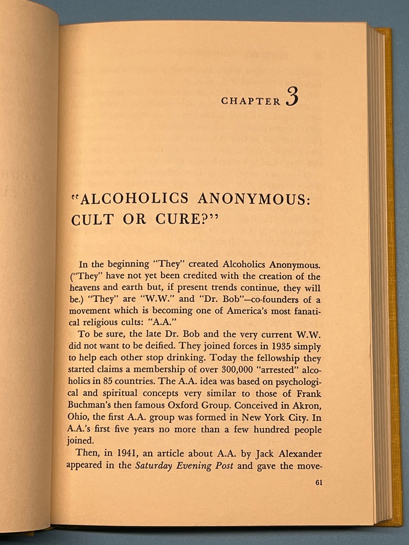 The Cured Alcoholic by Arthur H. Cain Recovery Collectibles