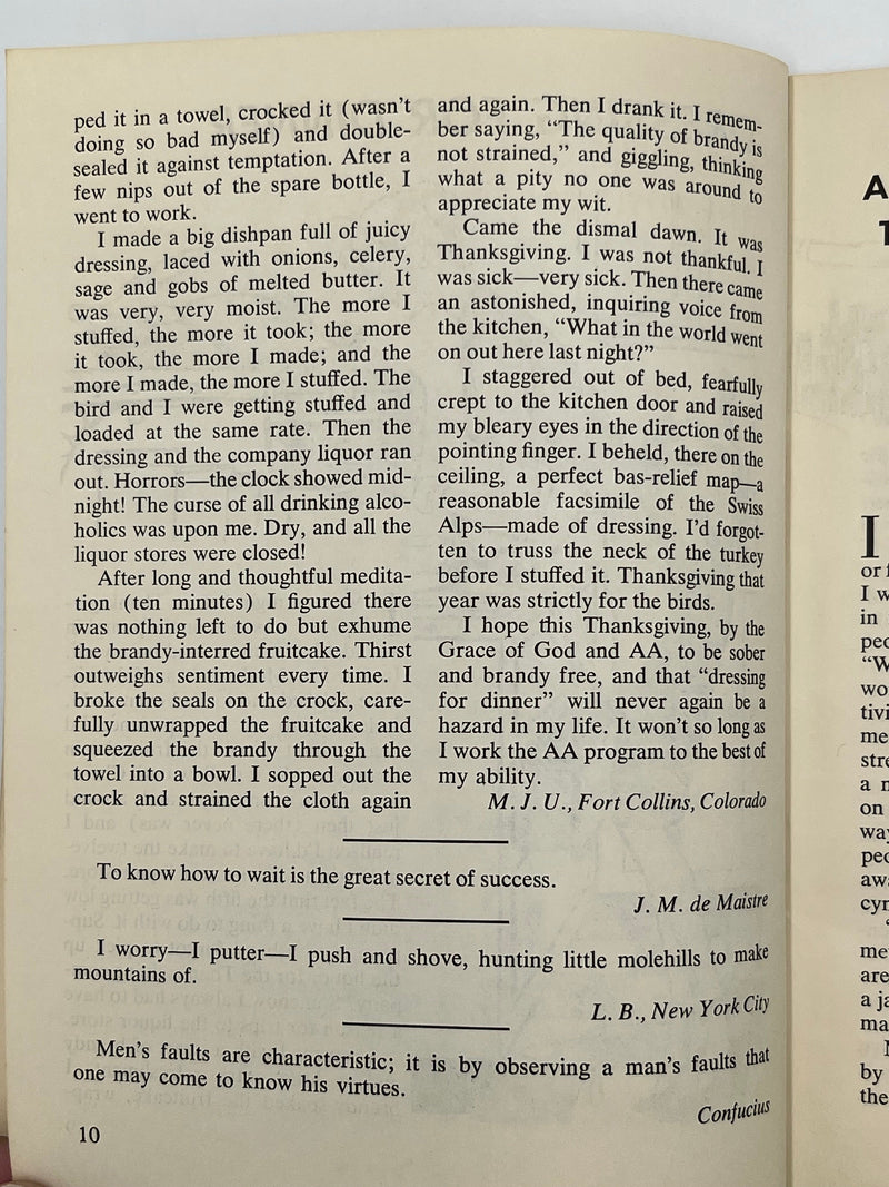 AA Grapevine - November 1961 - Again at the Crossroads by Bill Recovery Collectibles