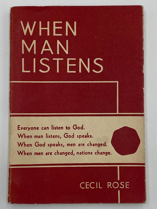 When Man Listens by Cecil Rose - 1937 Recovery Collectibles