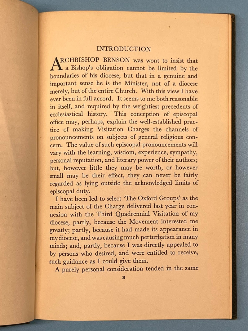 The Oxford Group Movement By Herbert Hensley Henson, D.D. - 1933 - RDJ Recovery Collectibles