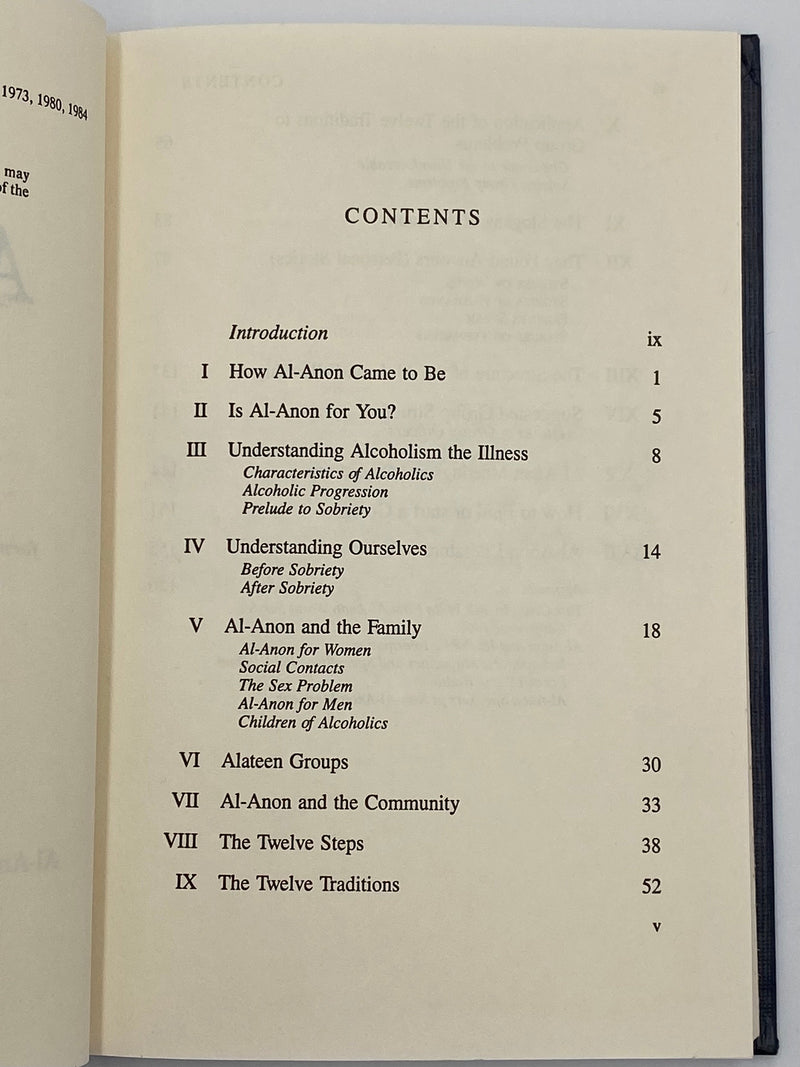Al-Anon Family Groups - formerly “Living with an Alcoholic” - 13th Printing 1985 Recovery Collectibles