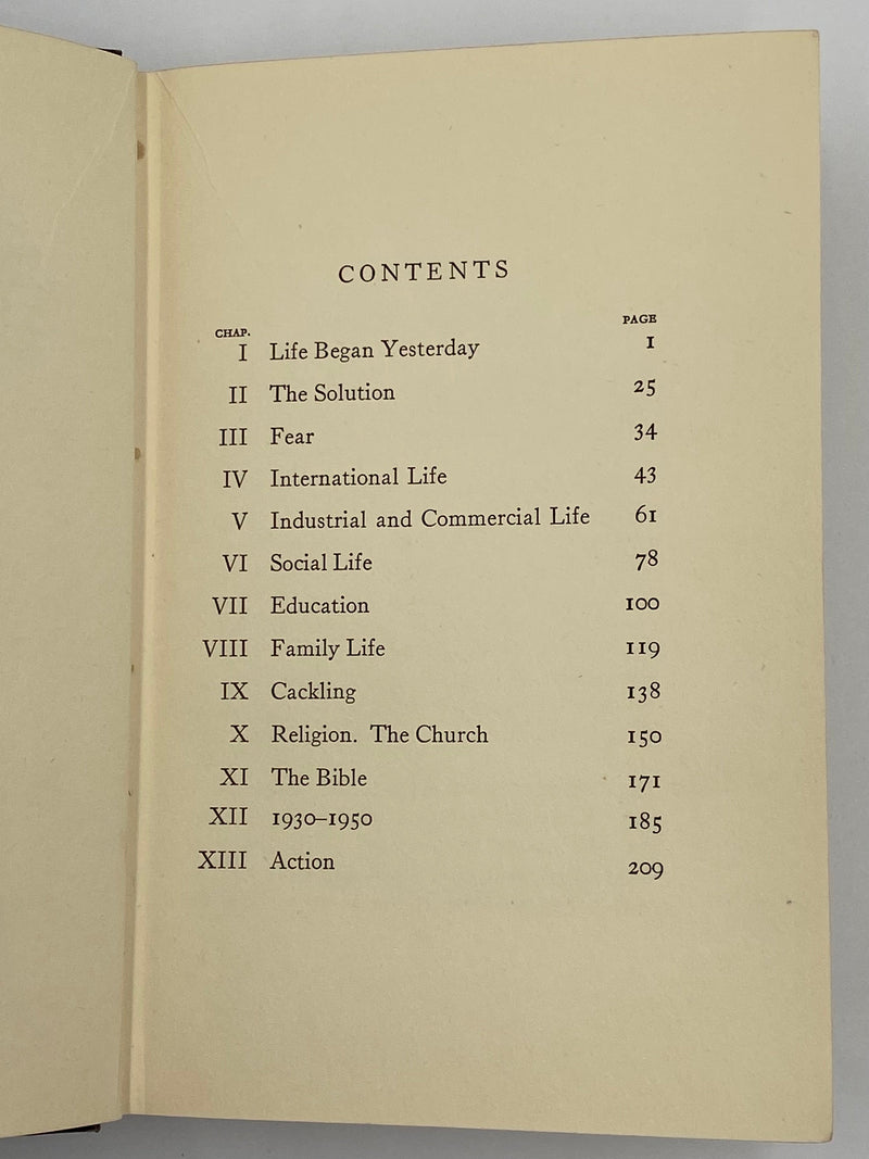 Life Began Yesterday by Stephen Foot - Signed - 1935 Recovery Collectibles