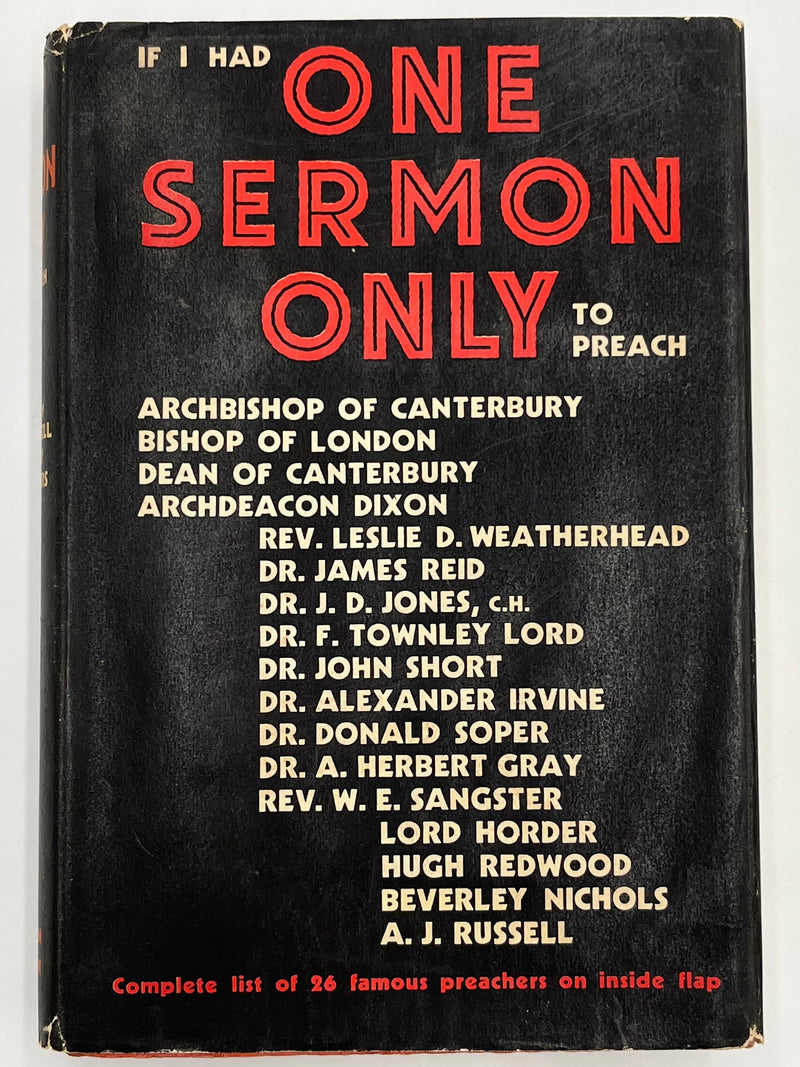 If I Had One Sermon Only To Preach - Edited by A.J. Russell - 1938 Recovery Collectibles