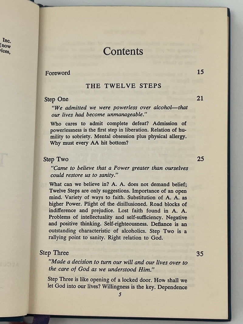 Twelve Steps and Twelve Traditions - 2nd Small Hardback Printing - 1967 Recovery Collectibles