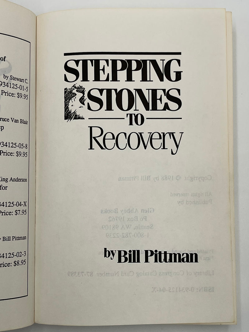 Stepping Stones to Recovery by Bill Pittman - 1988 Recovery Collectibles
