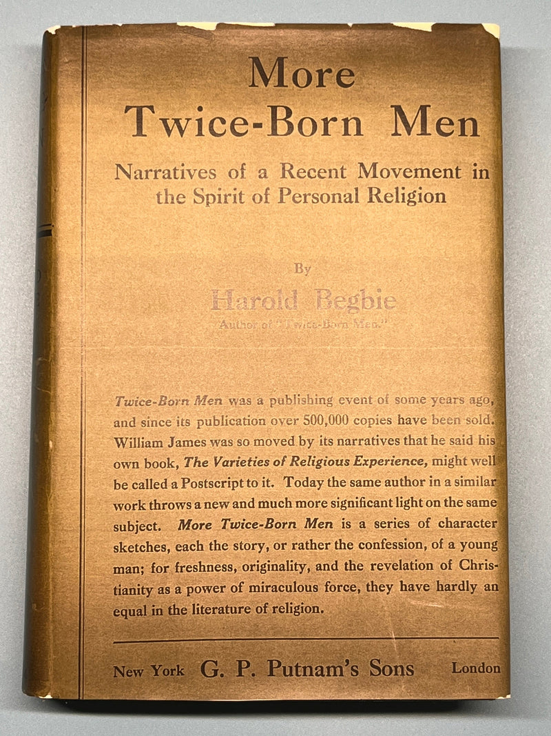More Twice-Born Men by Harold Begbie - 1923 Recovery Collectibles