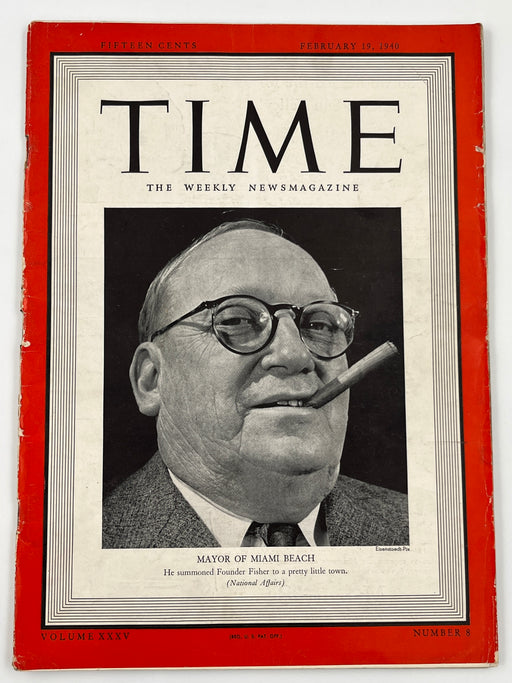 Time Magazine from February 1940 - Alcoholics Anonymous Rockefeller Dinner Recovery Collectibles