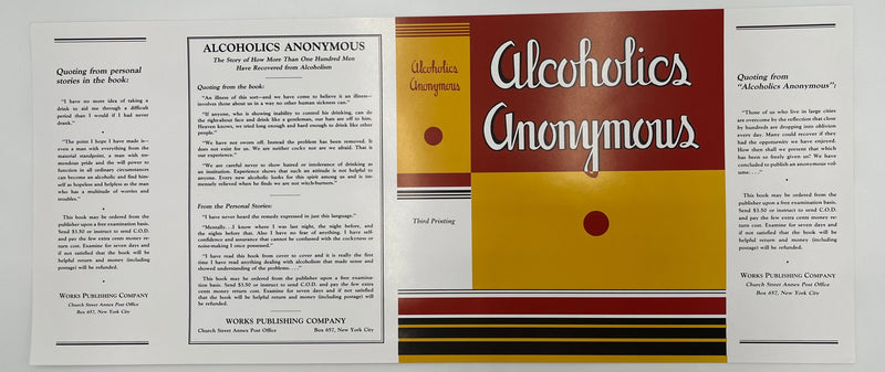First Edition 3rd Printing Reproduction Dust Jacket Recovery Collectibles