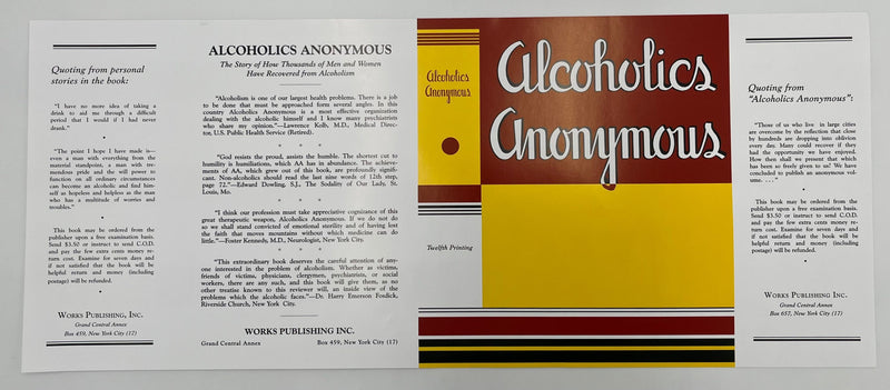 First Edition 12th Printing Reproduction Dust Jacket Recovery Collectibles