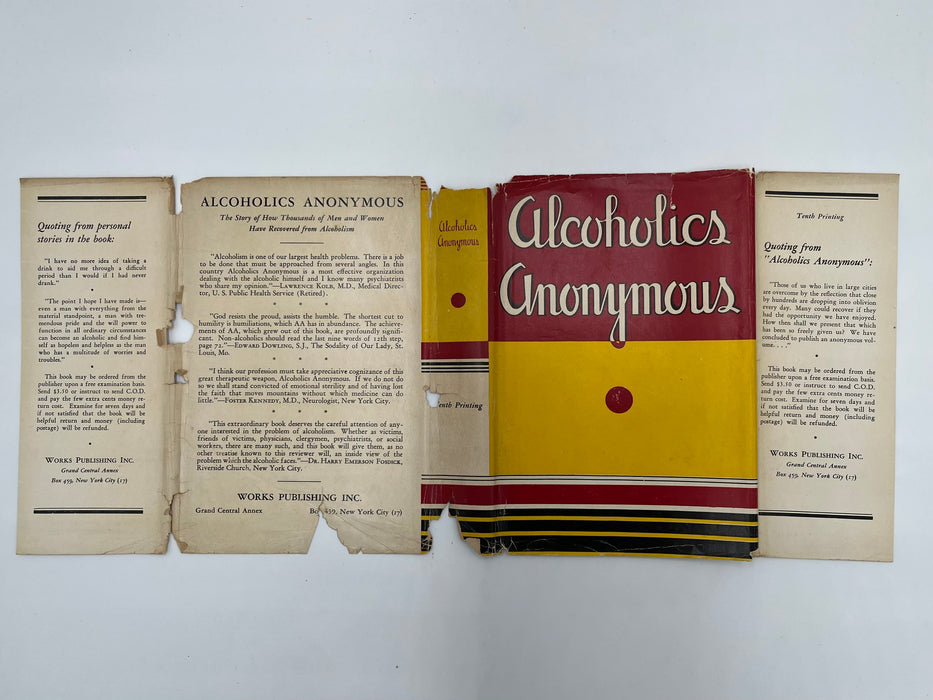 Alcoholics Anonymous First Edition 10th Printing from 1946 - ODJ Mike’s